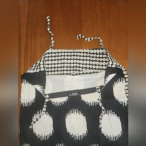 Black and Cream Patterned Pillow Case